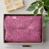Glamor Hot Pink Glitter Tissuepapier (Geschenk)