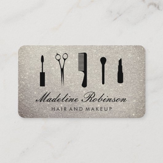 Glamor Kit met Elegant Glitter Visitekaartje (Voorkant)