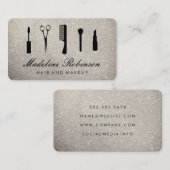 Glamor Kit met Elegant Glitter Visitekaartje (Voorkant / Achterkant)