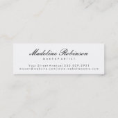 Glamor Lipstick Kiss Glitter Mini Visitekaartje (Achterkant)