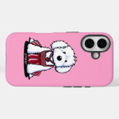 Glamor Maltese Dog iPhone Case (Achterkant (horizontaal))