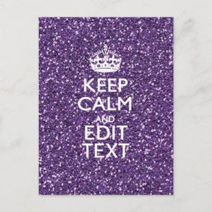 Glamor Paars houden kalm op maat Briefkaart