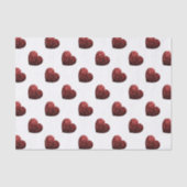 Glamor Red Glitter sparkles Hartpatroon Tissuepapier (Voorkant)