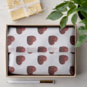 Glamor Red Glitter sparkles Hartpatroon Tissuepapier (Geschenk)