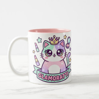 Glamoratti Kat Tweekleurige Koffiemok
