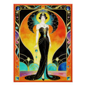 Glamorous Art Deco Siren (2) Poster (Devant)