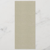 GLAMOROUS BLEEK GOLD WHITE KRAFT LOTUS FLORAL MENU (Achterkant)