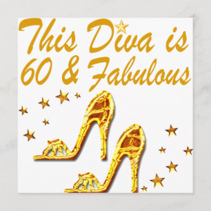 GLAMOROUS GOLD 60E BIRTHDAY KAART