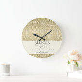 GLAMOROUS GOLD WHITE MOSAIC DOT DE DATUM-VERPLAATS GROTE KLOK (Huis)