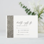 GLAMOROUS KOPER SILVER STIPPEN MOSAIC RSVP (Staand voorkant)