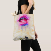  Glamorous Pink Lip Illustration Draagtas (Dichtbij)