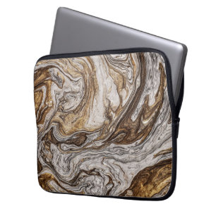glamour 001 vloeibare bruine kleuren laptop sleeve