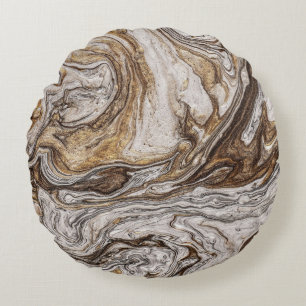 glamour 001 vloeibare bruine kleuren rond kussen