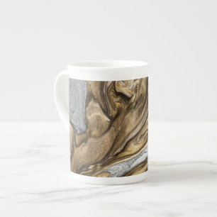 glamour 002 vloeibare bruine kleuren bone china mo porselein kop