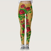 Glamour à la mode - Leggings Roses (Devant)