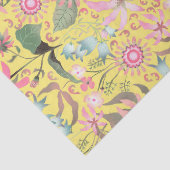 Glamour Bloem Geel Tissuepapier (Detail)