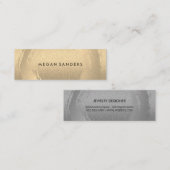 Glamour Brushed Mini Visitekaartje (Voorkant / Achterkant)