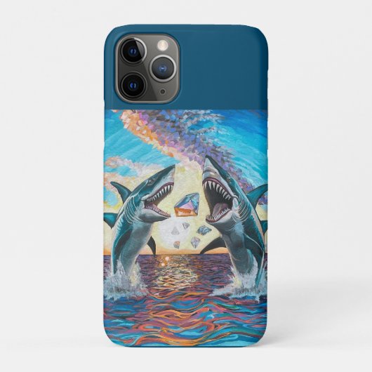 Glamour Chomp-Shark Breaking voor glanzende Parelt Case-Mate iPhone Case (Achterkant)