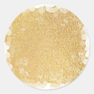 Glamour Elegante Nepgoud Glitter Lege Sjabloon Ronde Sticker