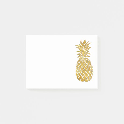 Glamour Faux Gold folie Ananas Post-it® Notes (Voorkant)