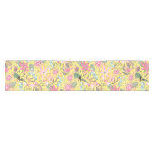 Glamour Floral Yellow Korte Tafelloper (Horizontaal)