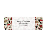  Glamour geïnspireerd adreslabel