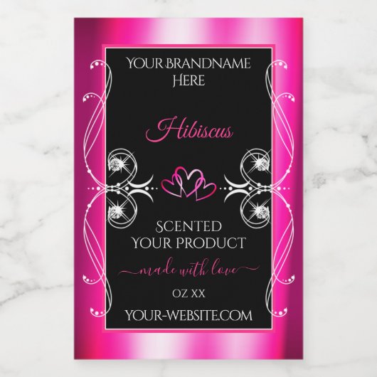 Glamour Giraud rose produit Étiquettes Diamants No (Étiquettes simples)