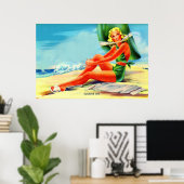 Glamour girl uit 1940 poster (Thuiskantoor)