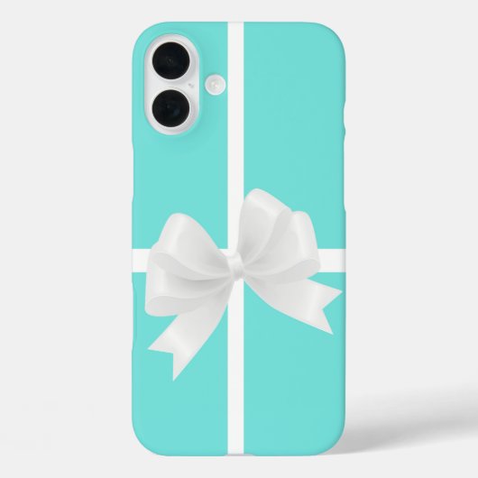 Glamour Glam PHONE CASE Blue & BOW (Achterkant)