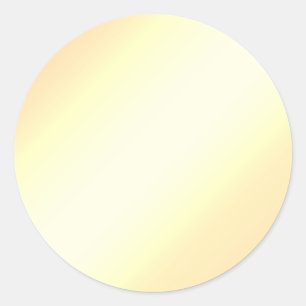 Glamour Gold Faux Folie Blank Elegant Chique Stick Ronde Sticker