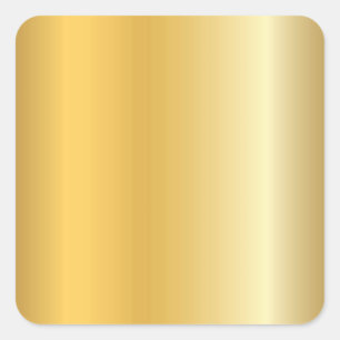 Glamour Gold Look Blank Sjabloon Modern Elegant Vierkante Sticker