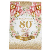Glamour Gold Numéro 80e Anniversaire Floral Sac (Dos)