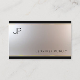 Glamour Gold Silver, een geavanceerd monogram Visitekaartje