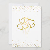 Glamour Golden Anniversaire Célébration Invitation (Dos)