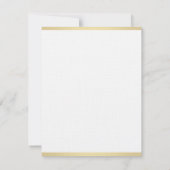 Glamour Goud Hand Script Eenvoudige Sjabloon Linne (Achterkant)