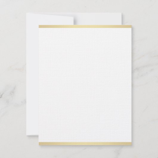 Glamour Goud Hand Script Eenvoudige Sjabloon Linne (Achterkant)