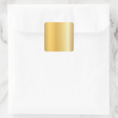 Glamour Goud Look Blank Sjabloon Modern Eerlijk Vierkante Sticker (Tas)