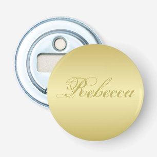 Glamour gouden achtergrond Persoonlijke Sjabloonna Button Flesopener