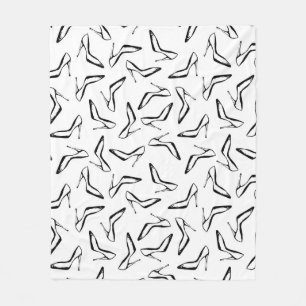 Glamour Hoge hakken Hand getrokken Fleece Deken