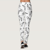 Glamour Hoge hakken Hand getrokken Leggings (Achterkant)