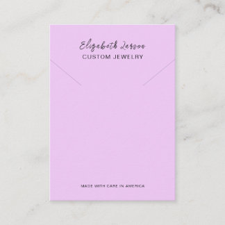 Glamour Hoops Custom Logo Chique Collectie Paarse Contactkaartje