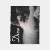 Glamour Kat Fleece Deken (Voorkant)