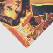  Glamour Meisje Rode Jurk Tissuepapier (Detail)