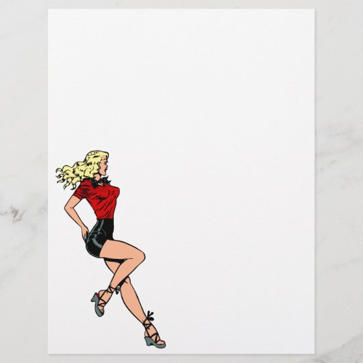  glamour-meisje Volgende deur, blond Blombshell (Voorkant)