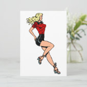  glamour-meisje Volgende deur, blond Blombshell (Staand voorkant)