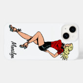  glamour-meisje Volgende deur, blond Blombshell Case-Mate iPhone Case (Achterkant (horizontaal))