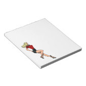  glamour-meisje Volgende deur, blond Blombshell Notitieblok (Schuin)