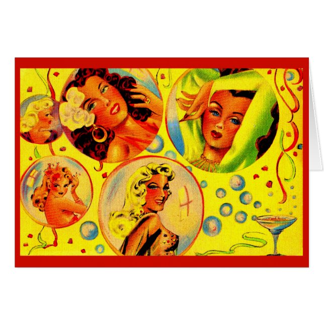 Glamour meisjes uit de jaren veertig (Voorkant Horizontaal)