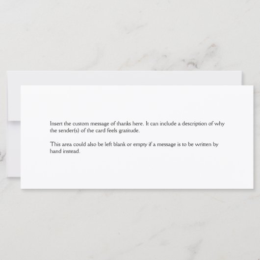 Glamour "Merci !" Carte (Dos)