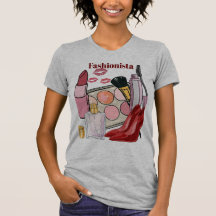 Glamour Mode, Make-up Essentials T-shirt voor haar